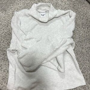 artizia tna waffle long sleeve heather gray M crop